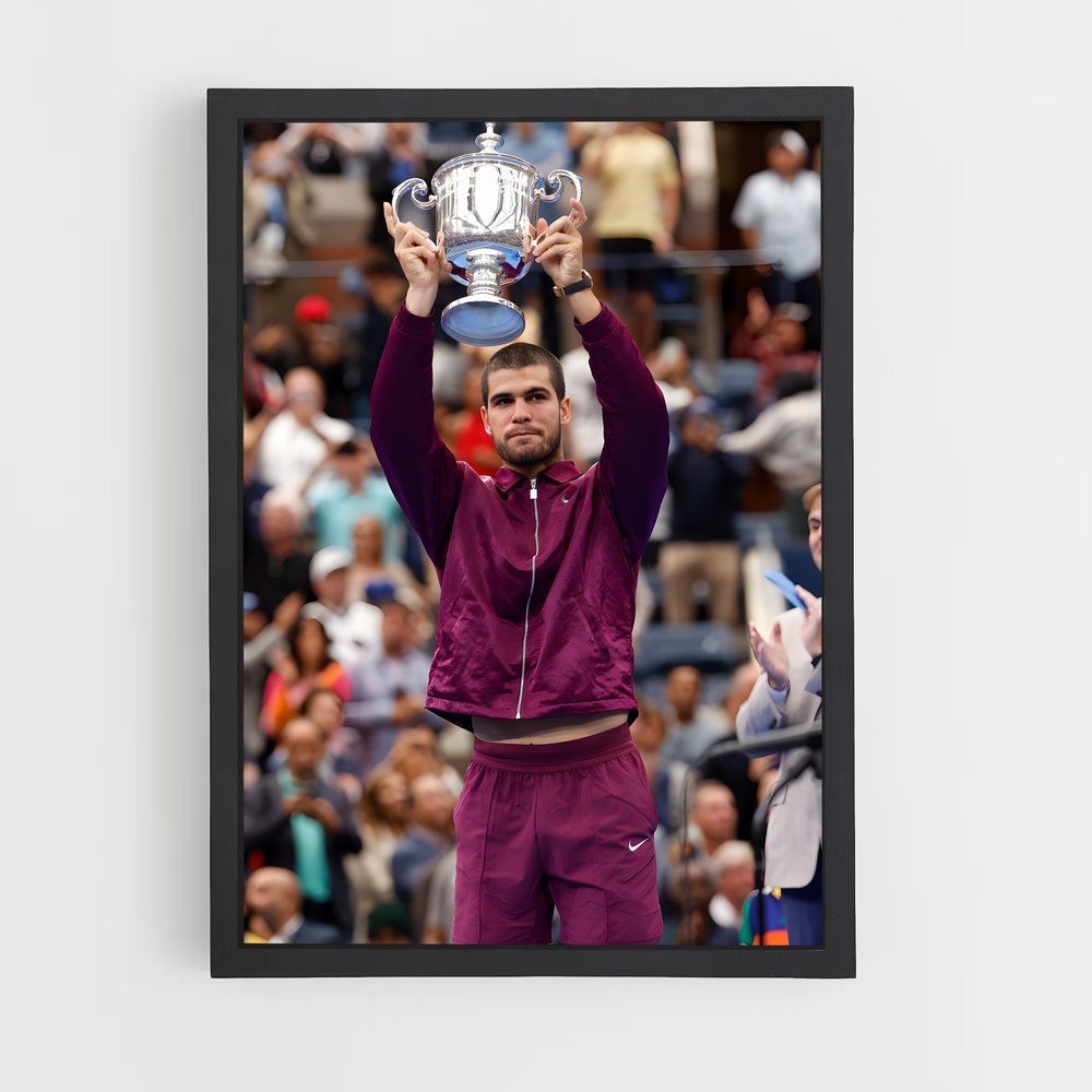 Poster La Victoire de Carlos – affiche Tennis (vue 2)